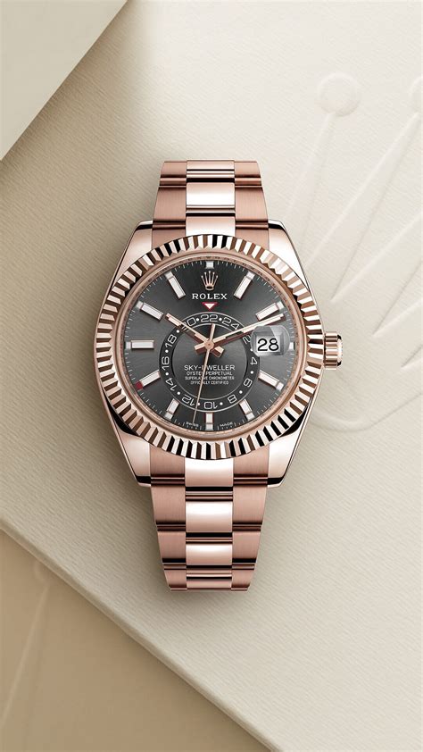 rolex sky-dweller rose gold price|rolex sky dweller everose gold.